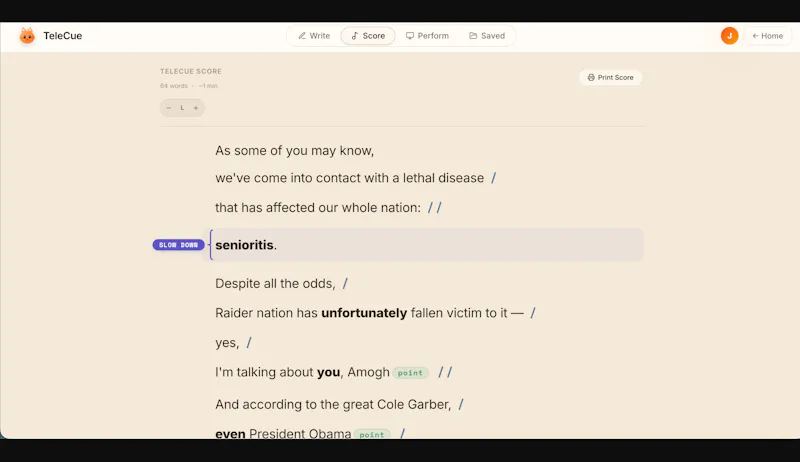 TeleCue screenshot 3