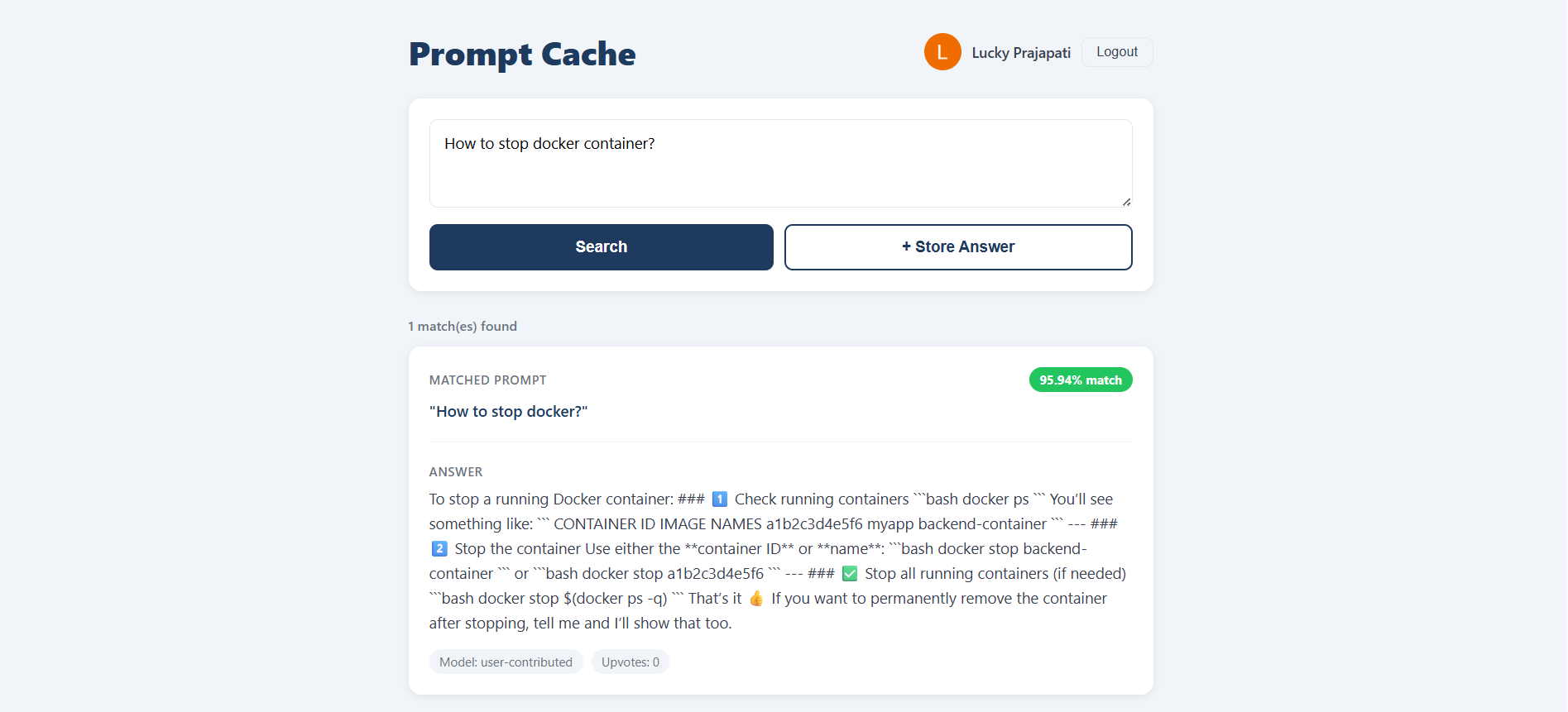 Prompt Cache (Beta version) gallery image