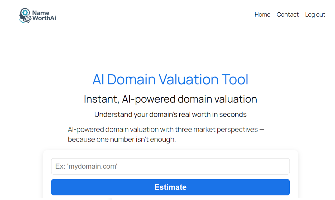 NameWorth AI — Domain Valuation Tool gallery image