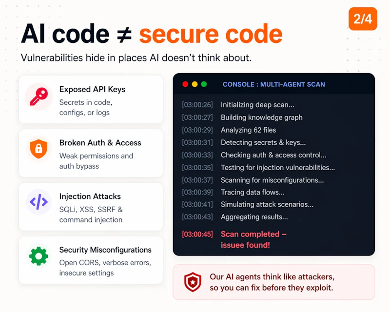 CodeSafe — Security Scanner for Founders screenshot 2