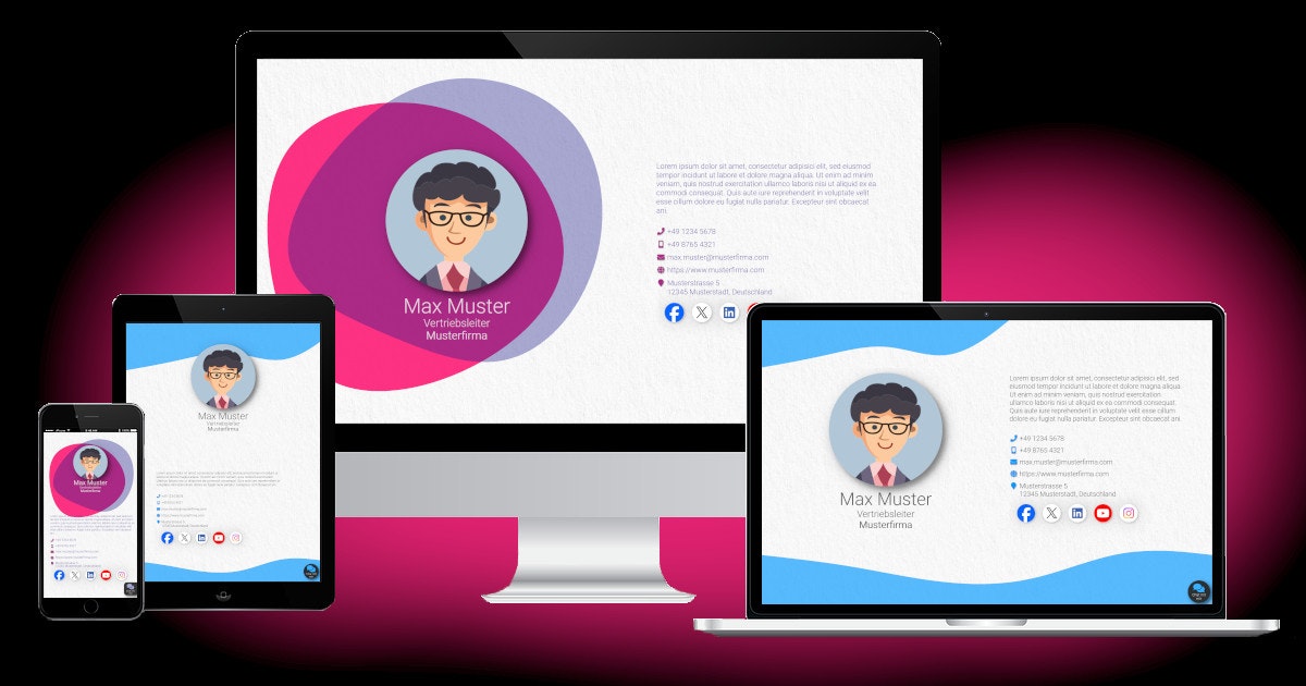Media Thẻ phòng chờ kinh doanh - Danh thiếp trực tuyến với phòng trò chuyện và cuộc họp trực tiếp 3