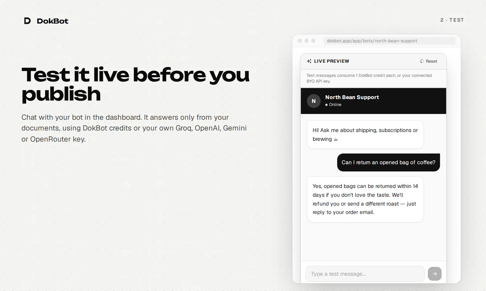 DokBot screenshot 3