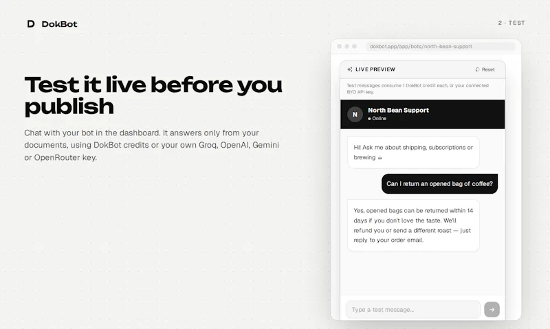DokBot screenshot 3