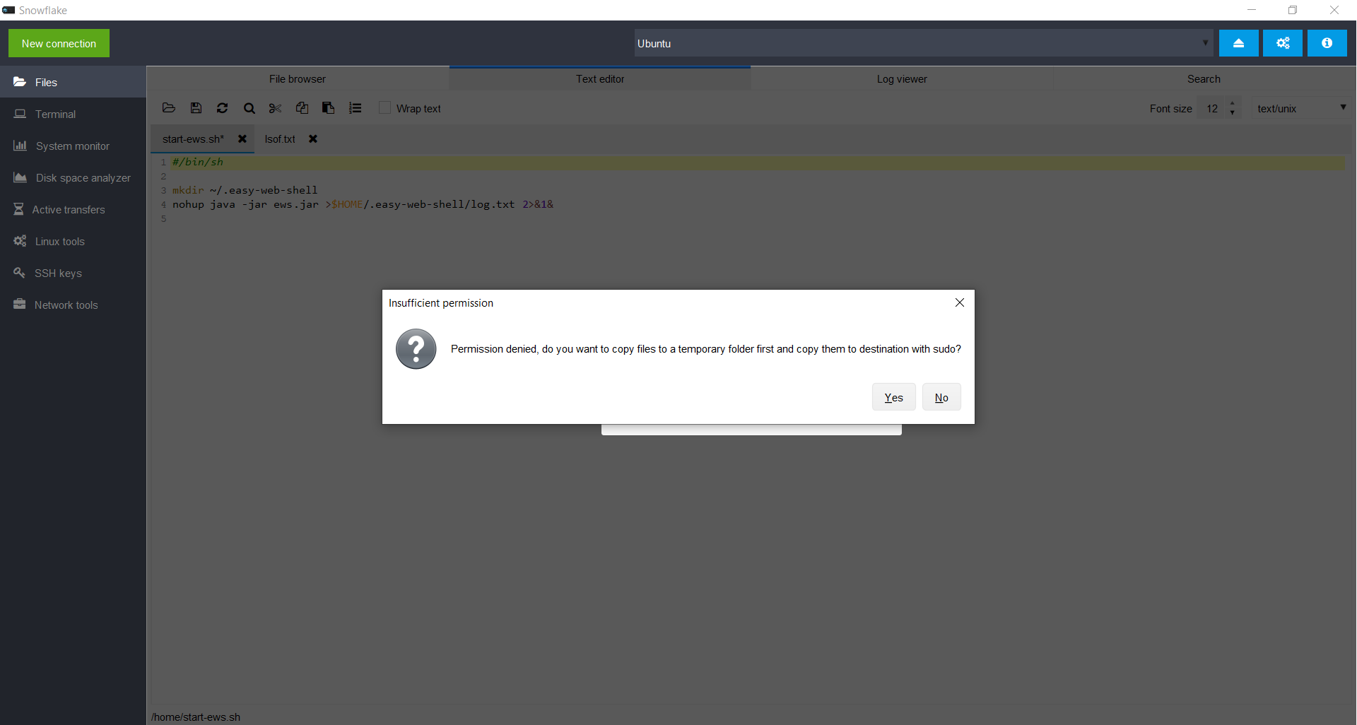 Snowflake SSH client. gallery image