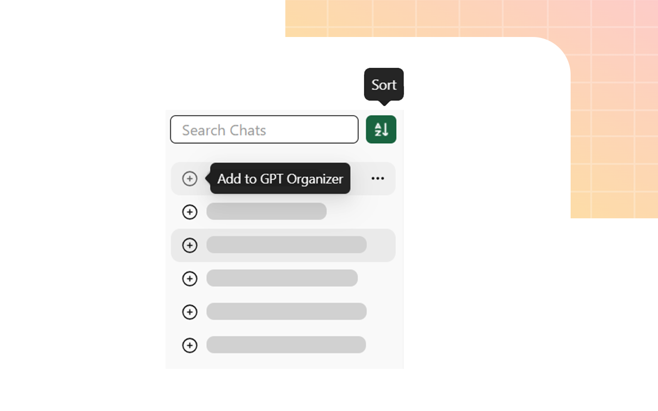 ChatGPT Folders Organizer - Main product screenshot demonstrating key features and user interface