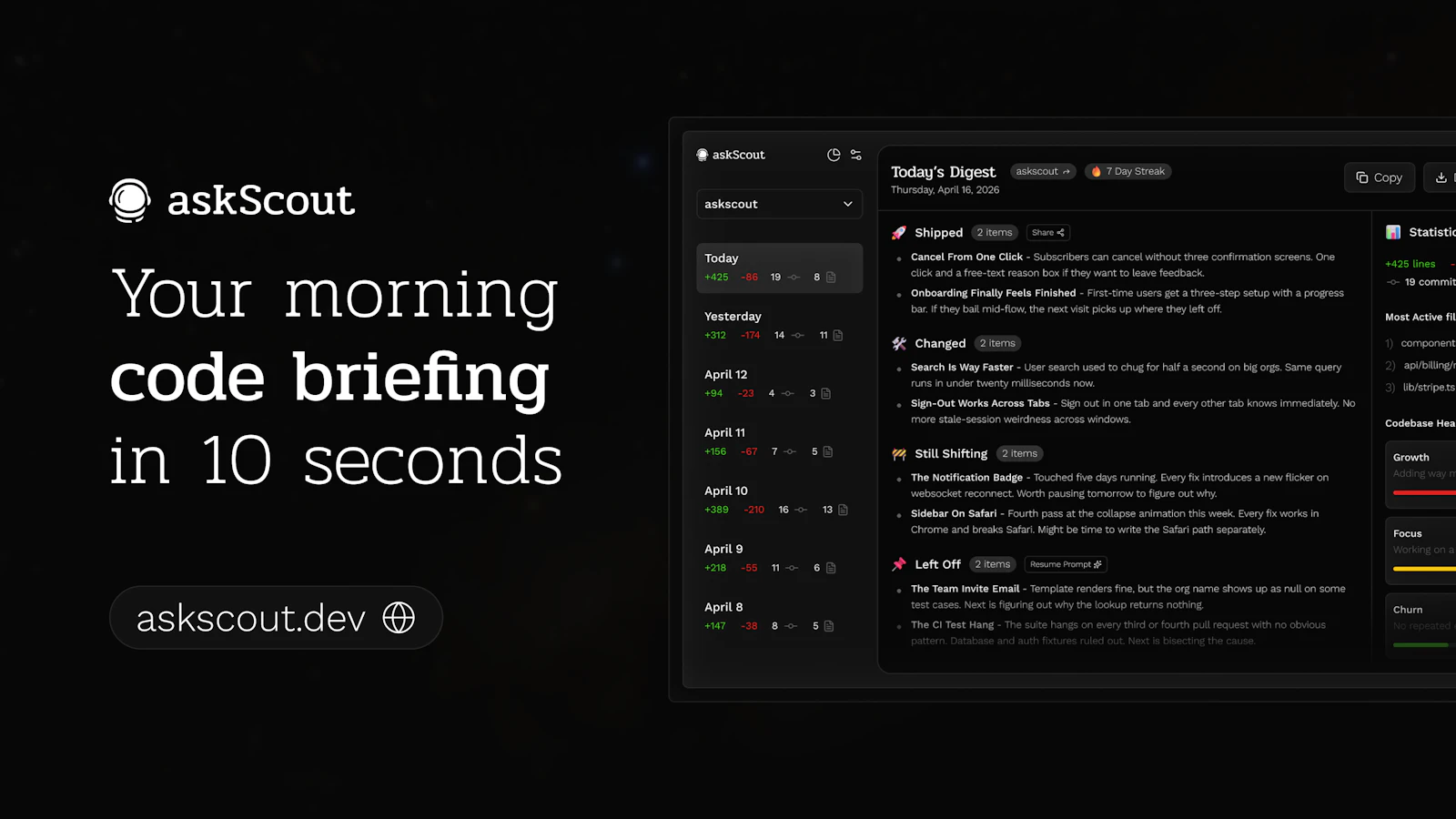 askScout screenshot 2