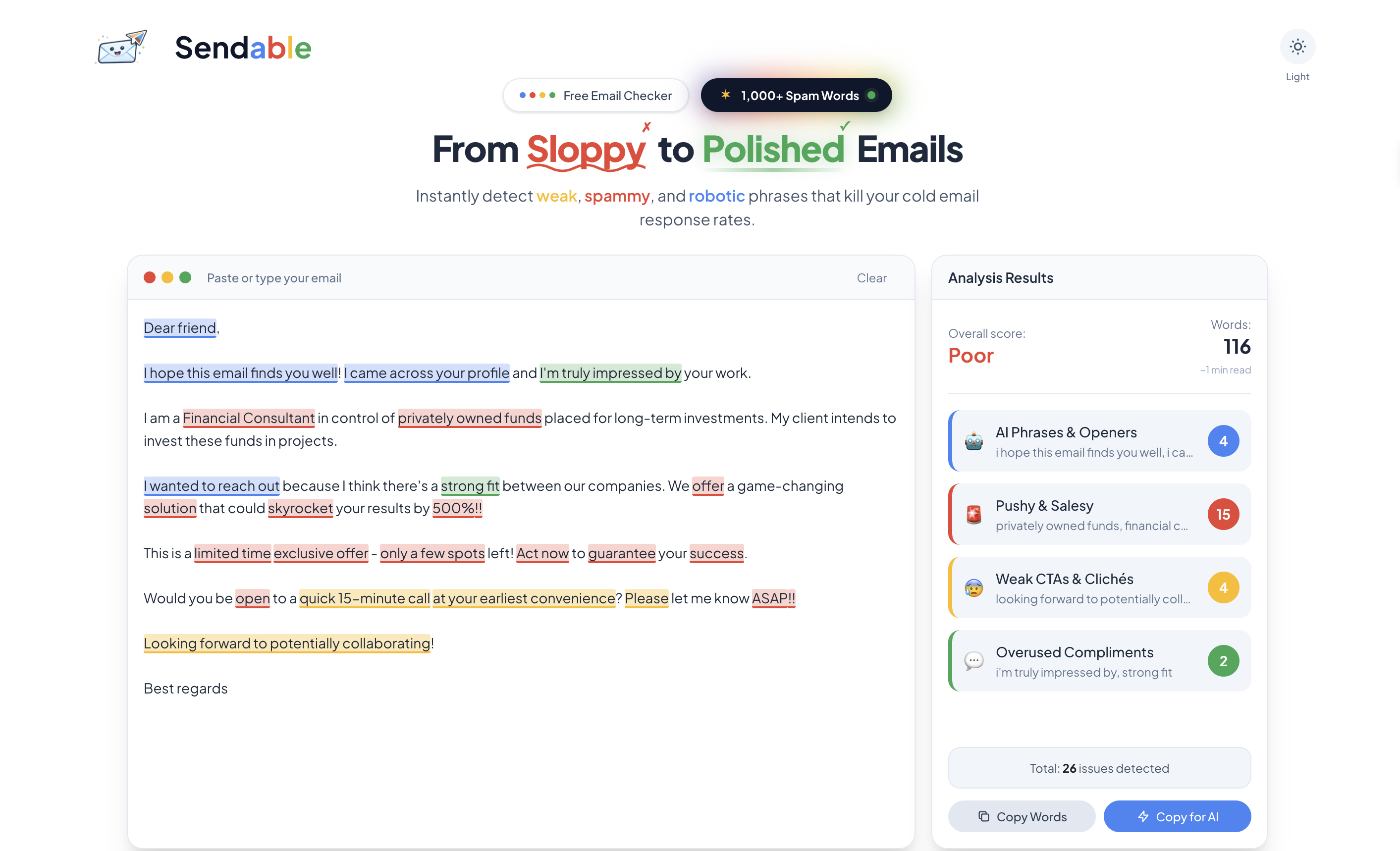 Sendable - Screenshot 3 showing product features and functionality