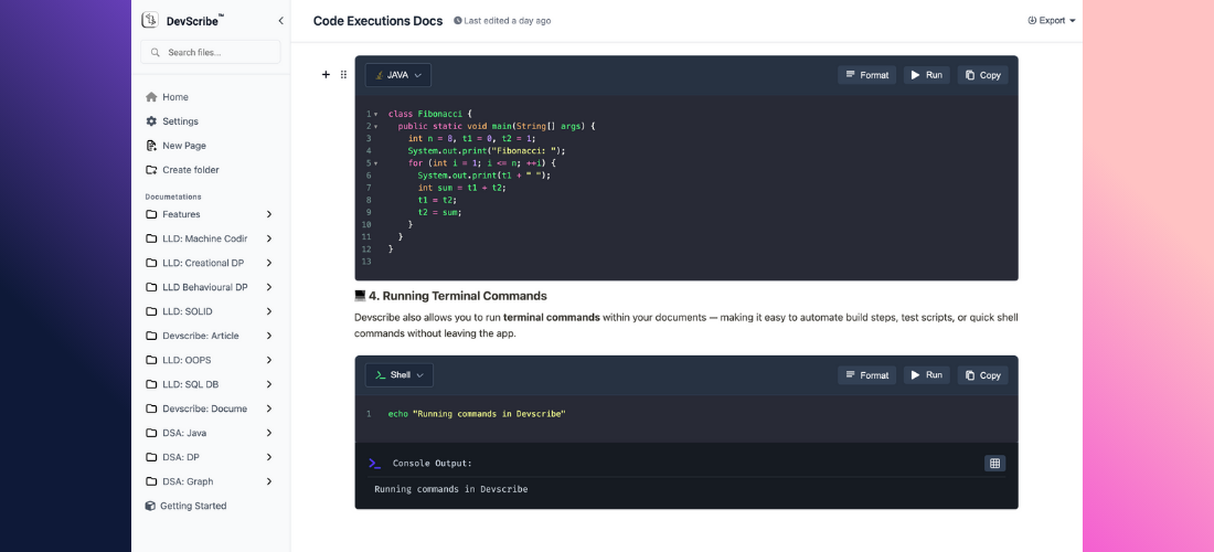 Devscribe gallery image