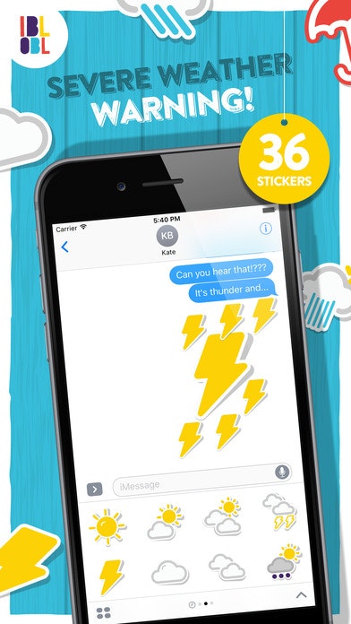 Ibbleobble Weather Stickers for iMessage gallery image