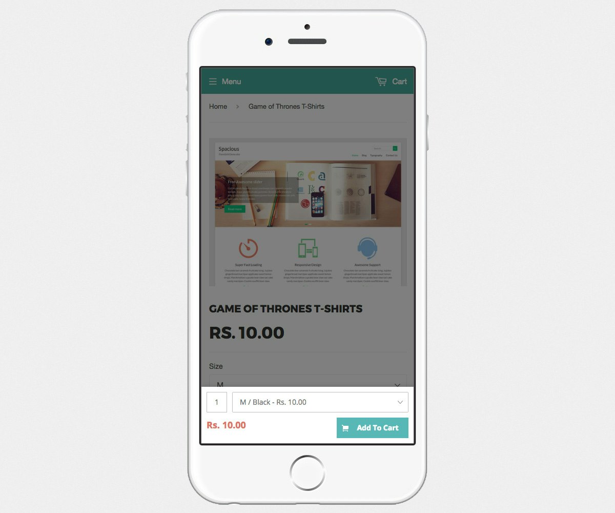 Sticky Buy Button - Always Visible Add To Cart Button gallery image