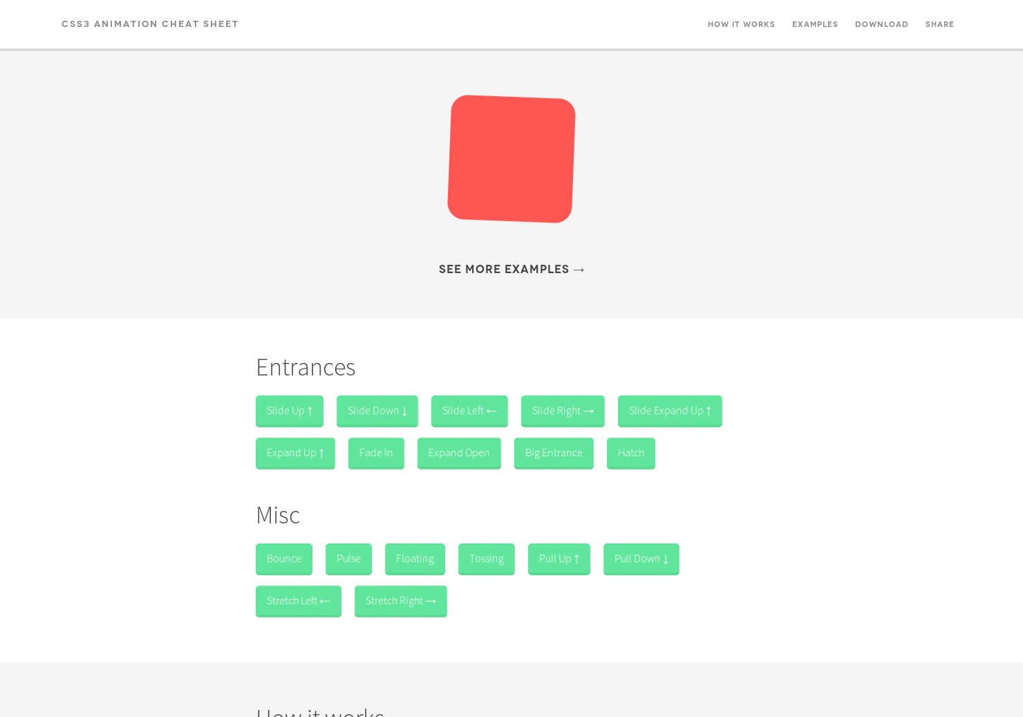 CSS Animation Cheat Sheet