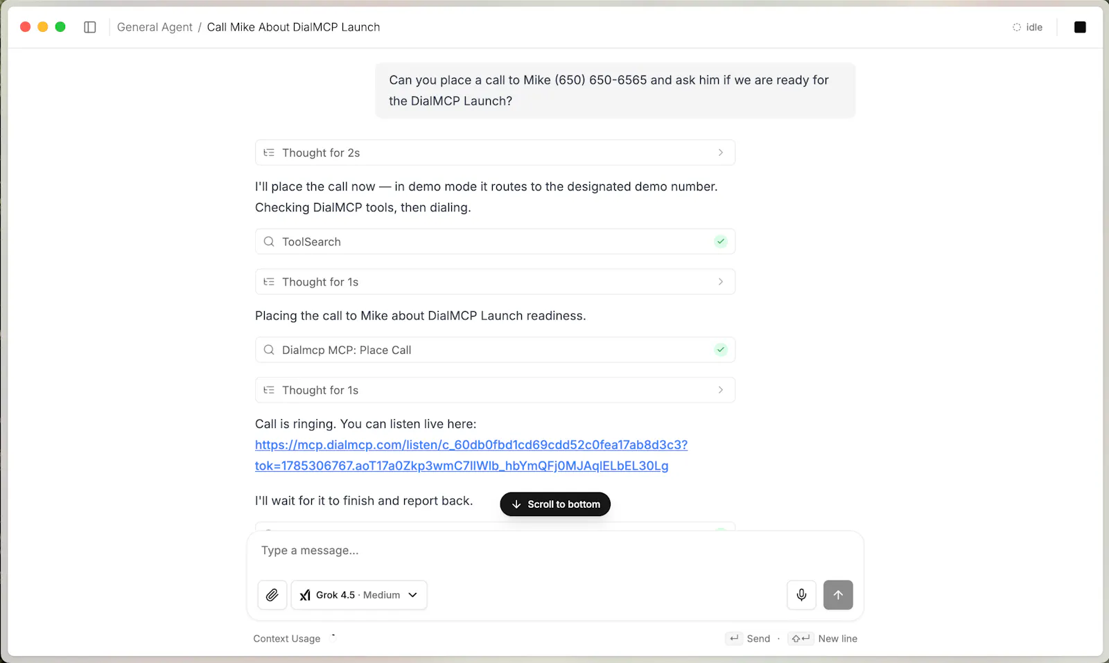 DialMCP screenshot 3