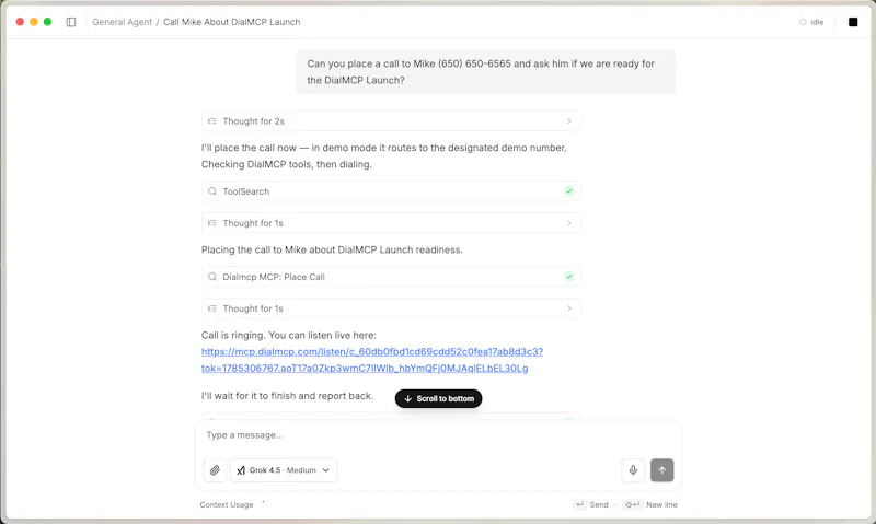 DialMCP screenshot 3