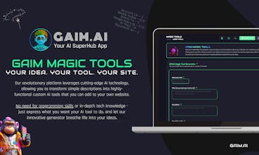 Exploração futura com GAIM.AI - Mergulhe e explore o futuro com GAIM.AI.