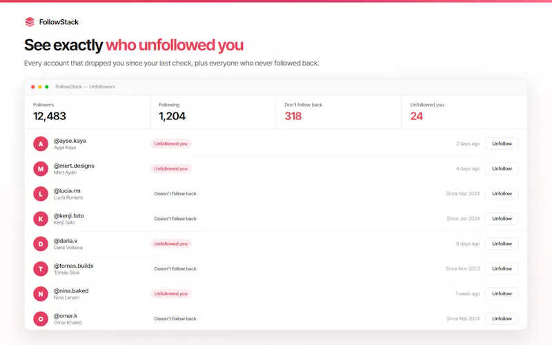 FollowStack screenshot 3