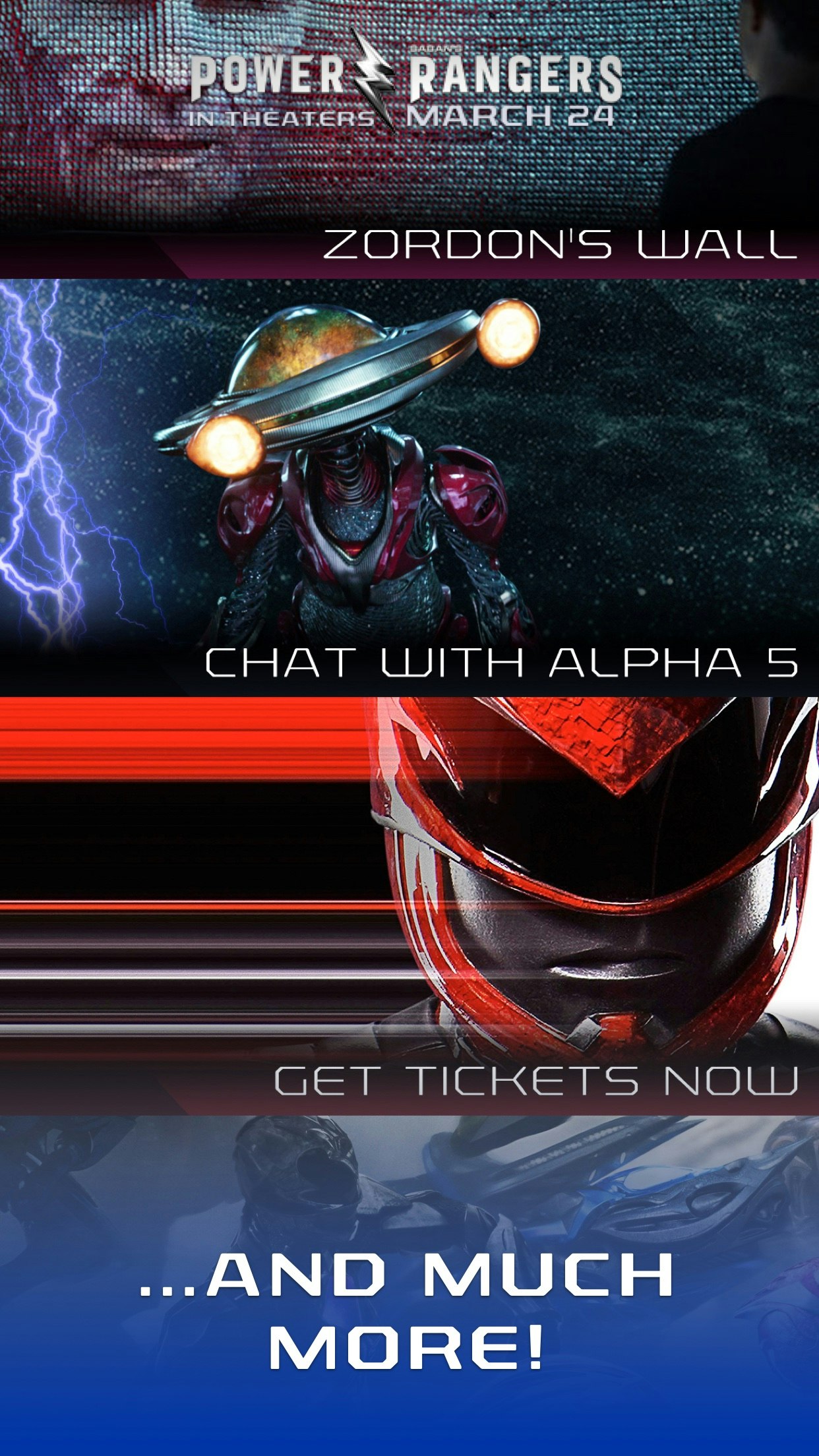 Power Rangers Movie AR/VR App gallery image