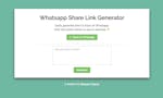 WhatsApp Share Link Generator image