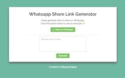 WhatsApp Share Link Generator media 1