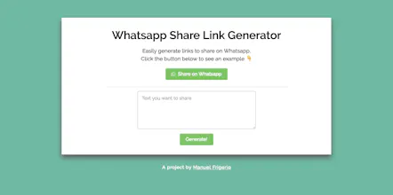 WhatsApp Share Link Generator gallery image