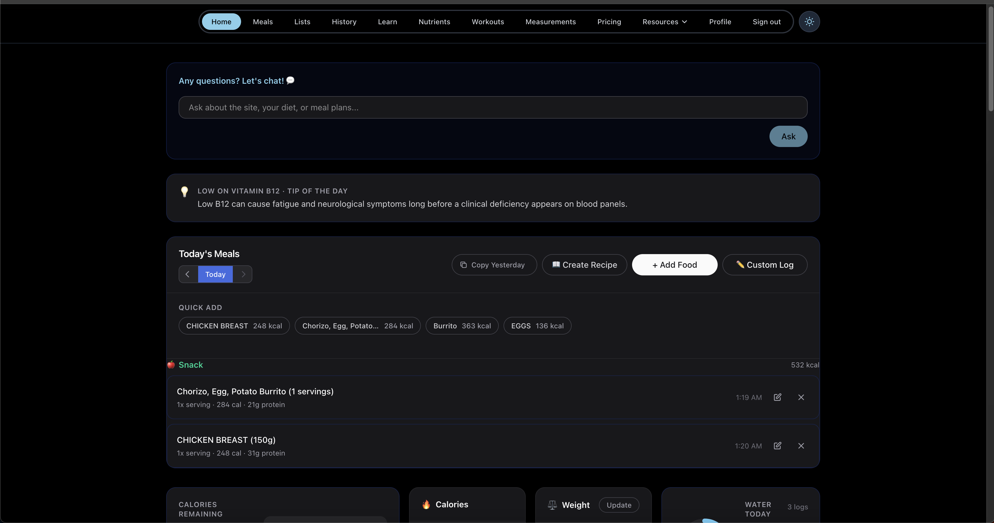 NutriTracker gallery image