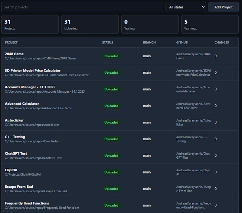 RepoDock screenshot 1