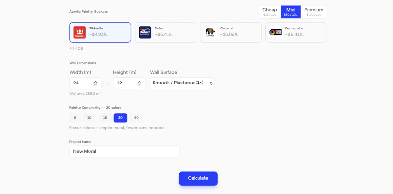 Mural Paing Calculator by Sketchar screenshot 4