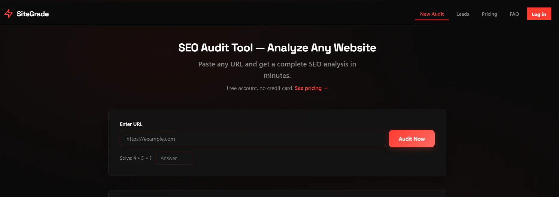 SiteGrade - Free SEO and Lead Tool gallery image