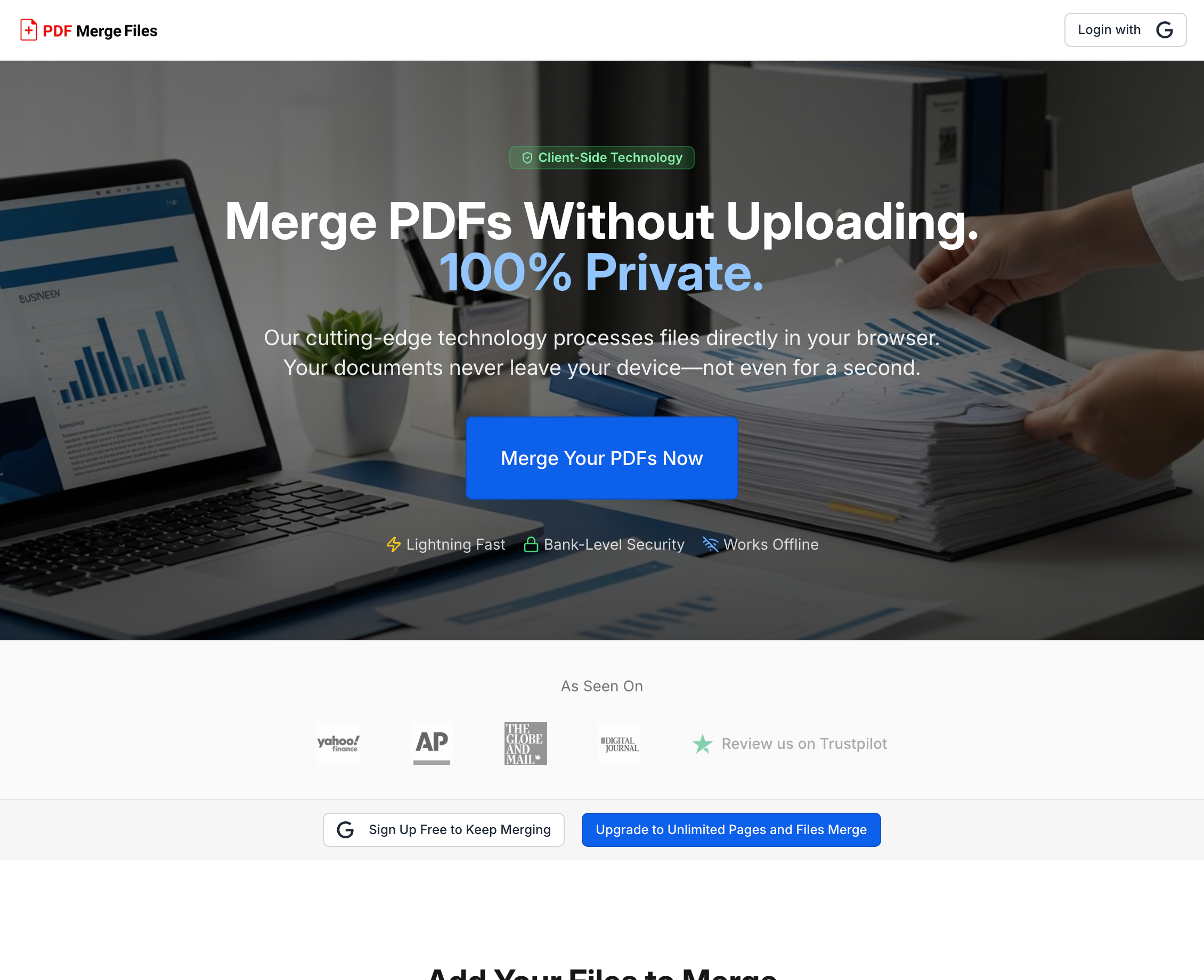 Privacy PDF Merger - Instant Process  gallery image