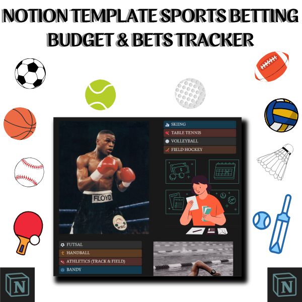 Notion -sjabloon: budgetten & weddenschappen tracker