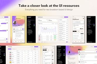 Bruddle - Neo brutalism inspired UI kit gallery image