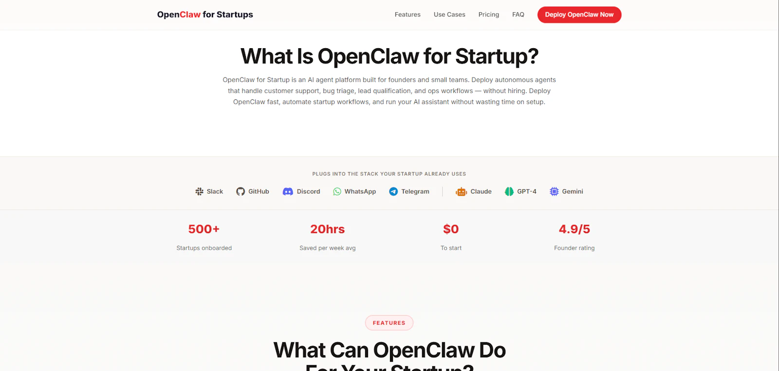 OpenClaw for Startups screenshot 3