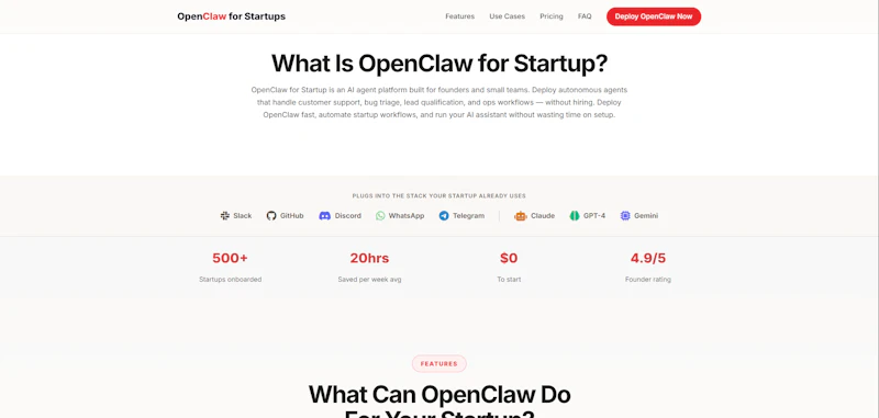 OpenClaw for Startups screenshot 3