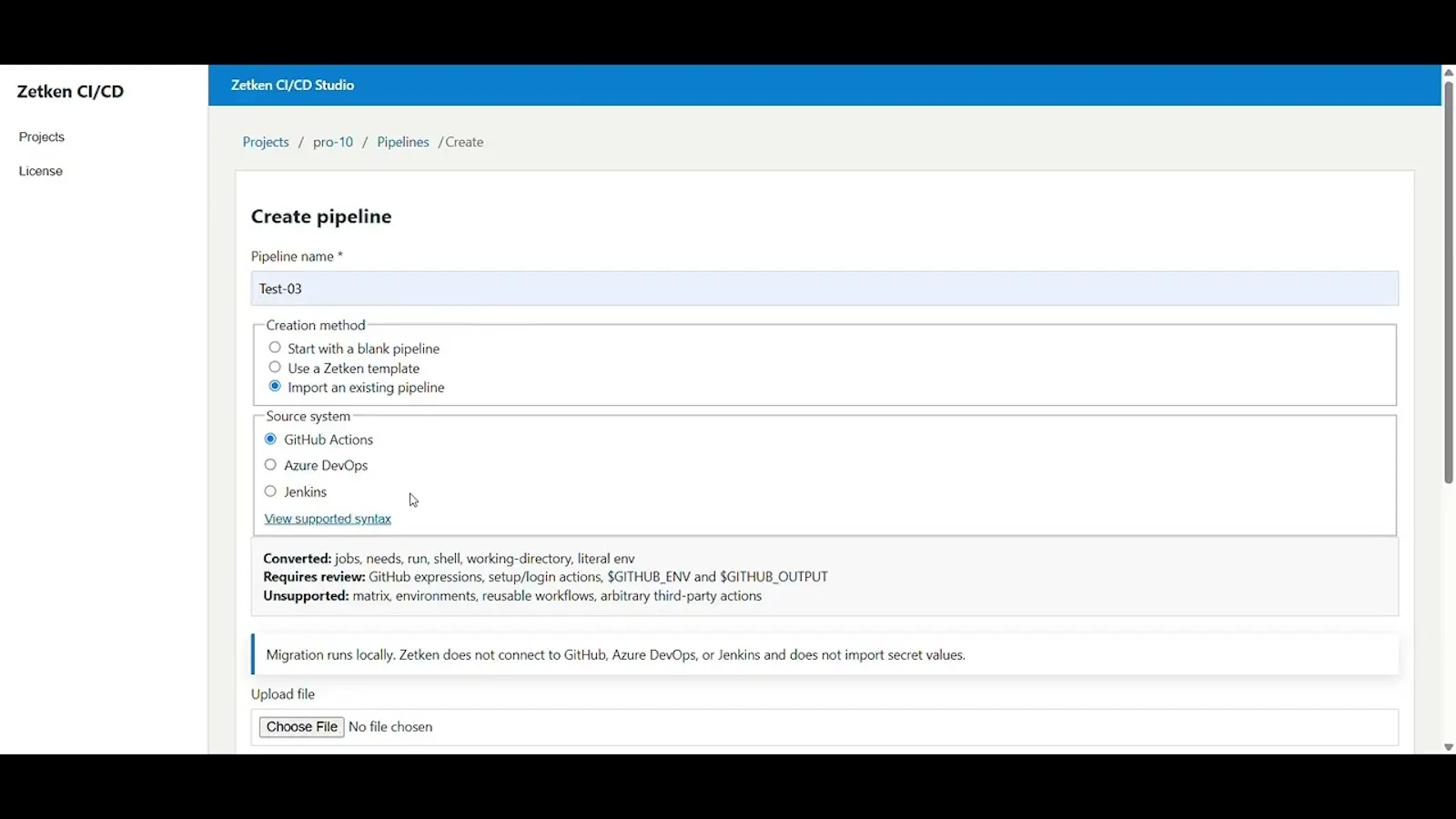 Zetken CI/CD Studio screenshot 1 (video preview)