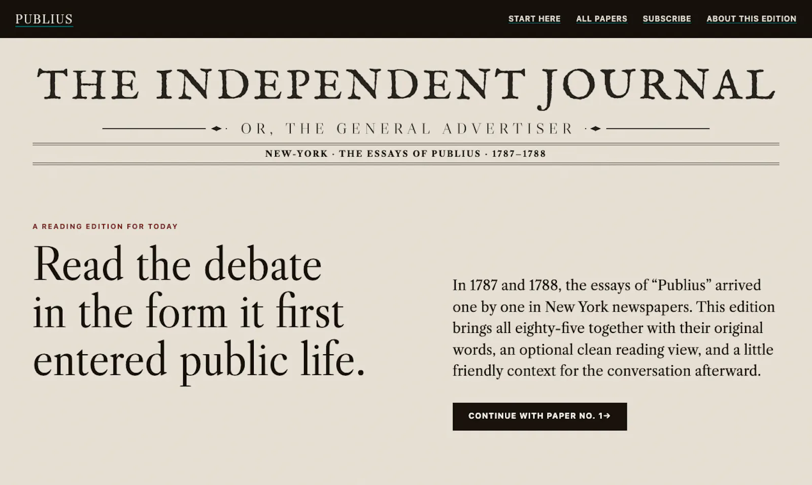 Federalist Reader screenshot 1