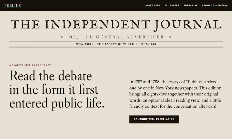 Federalist Reader screenshot 1