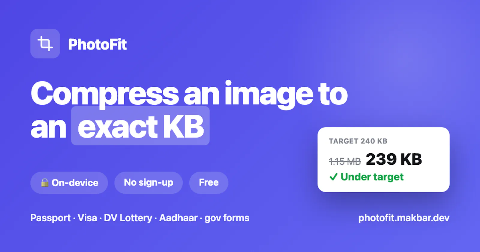 PhotoFit screenshot 1