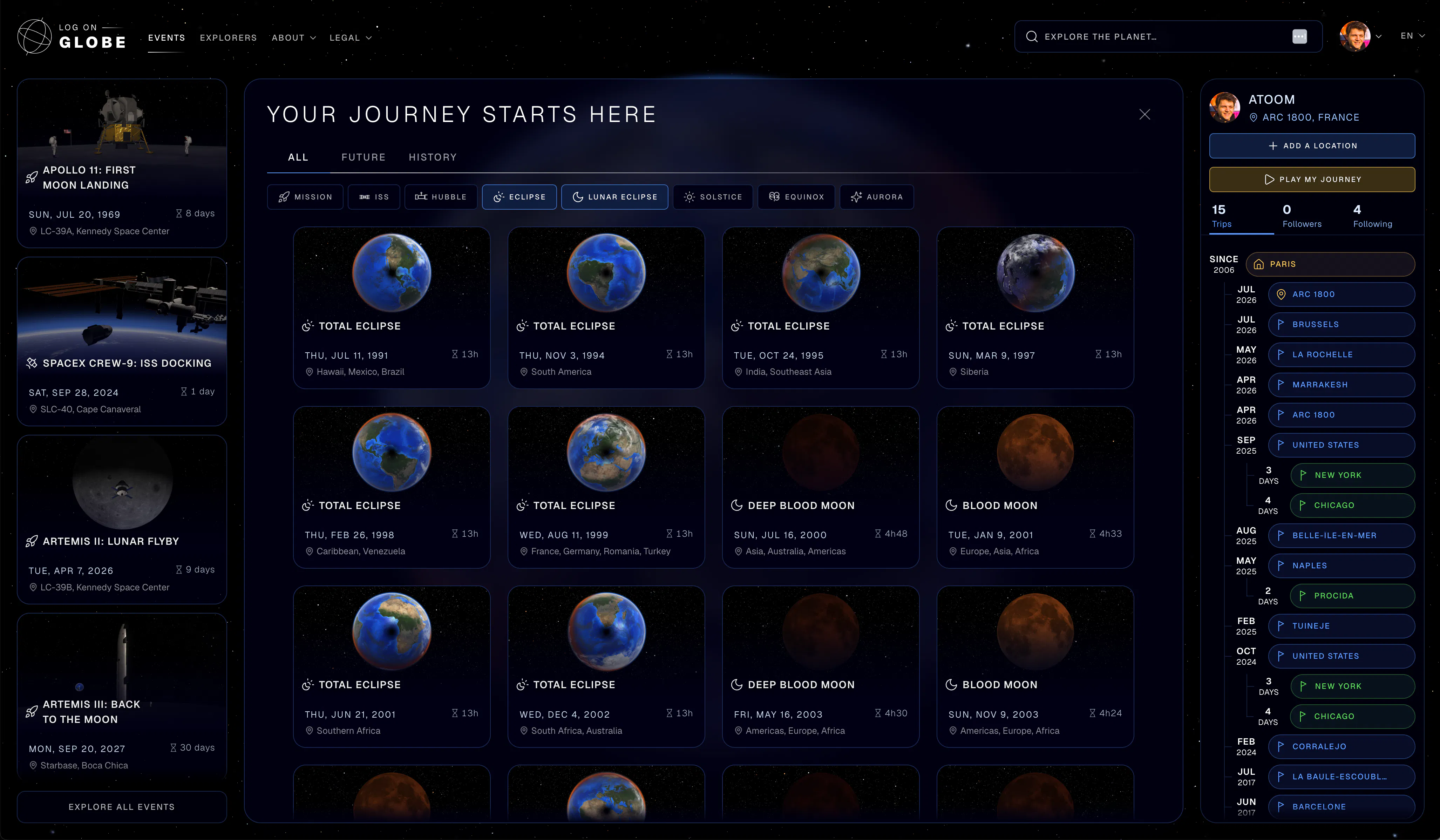 LOG ON GLOBE gallery image