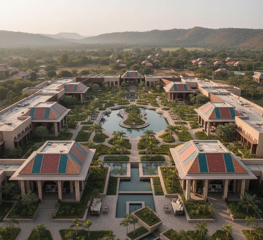 Modern Resort Elevation Design gallery image