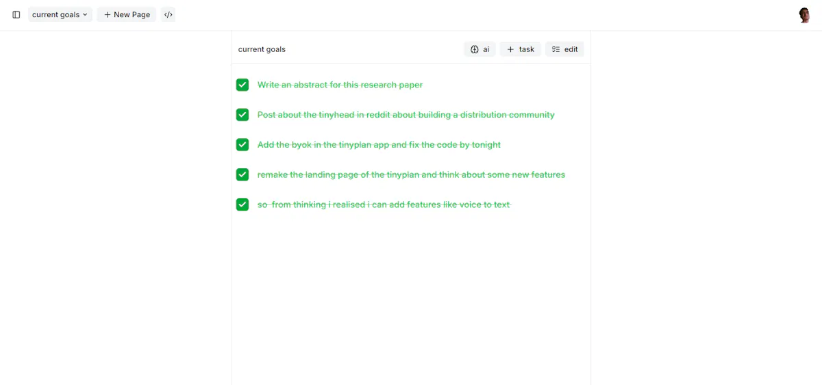 Tinyplan : maybe the best todo