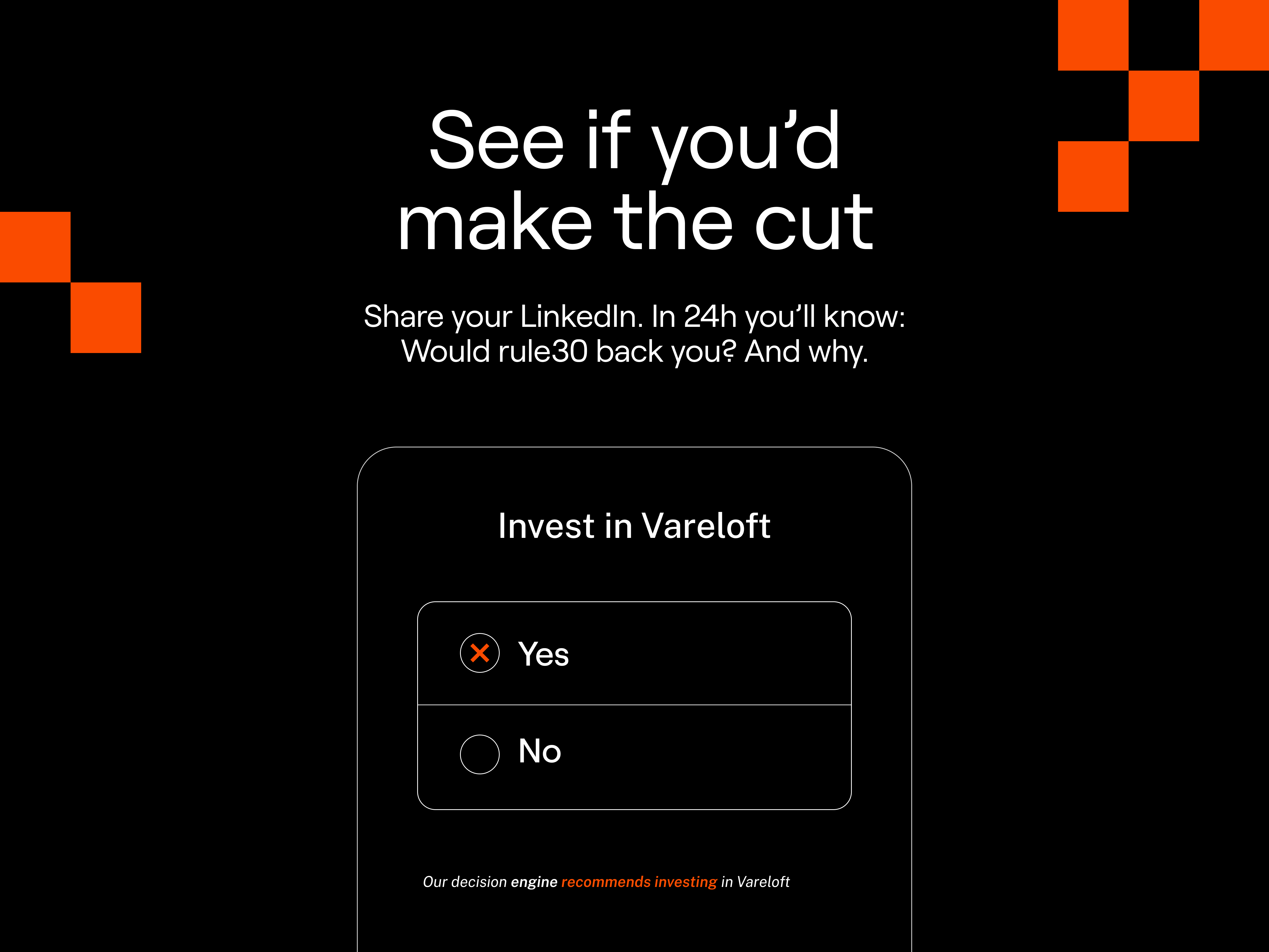 rule30: Would we back your startup + why gallery image