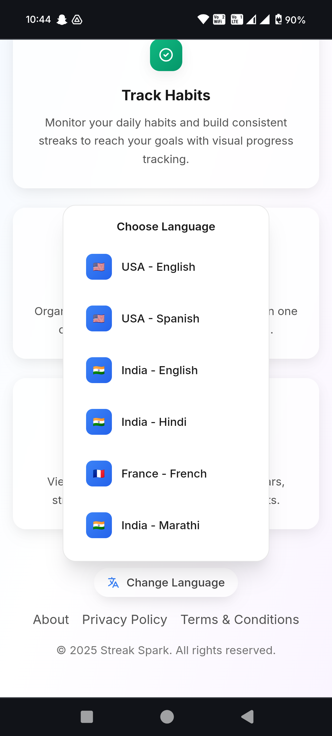Média Streak Spark - Application Habit Tracker et Streak Builder 8