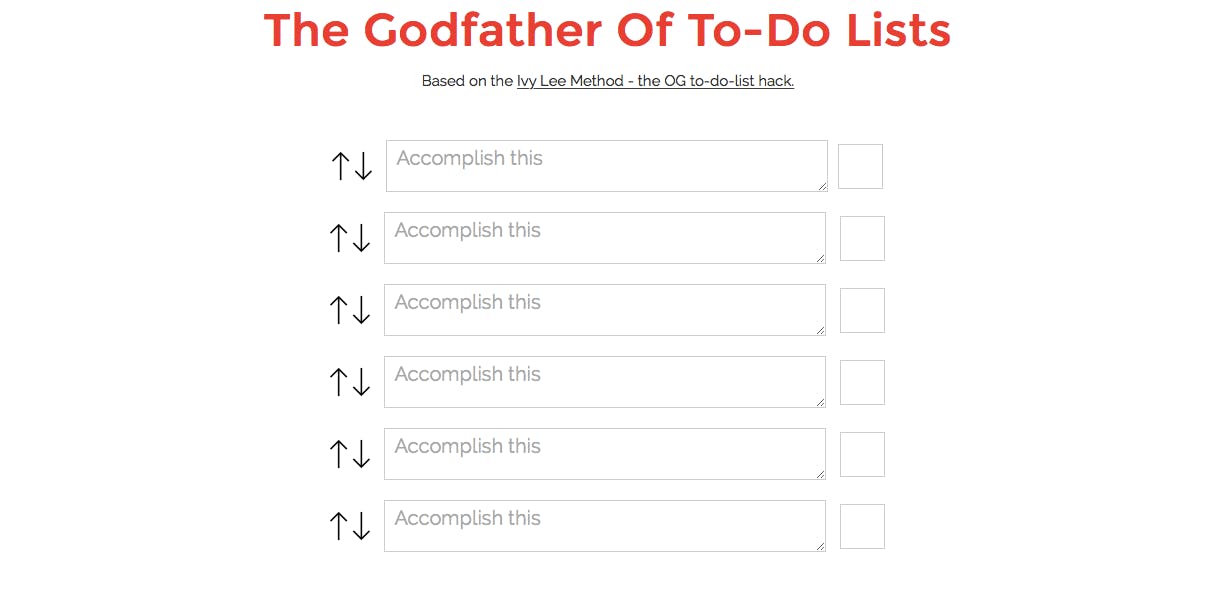 The Godfather Of To Do Lists media 1