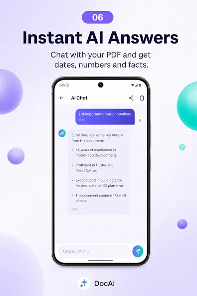 DocAI: PDF Summarizer & Chat 截图 3