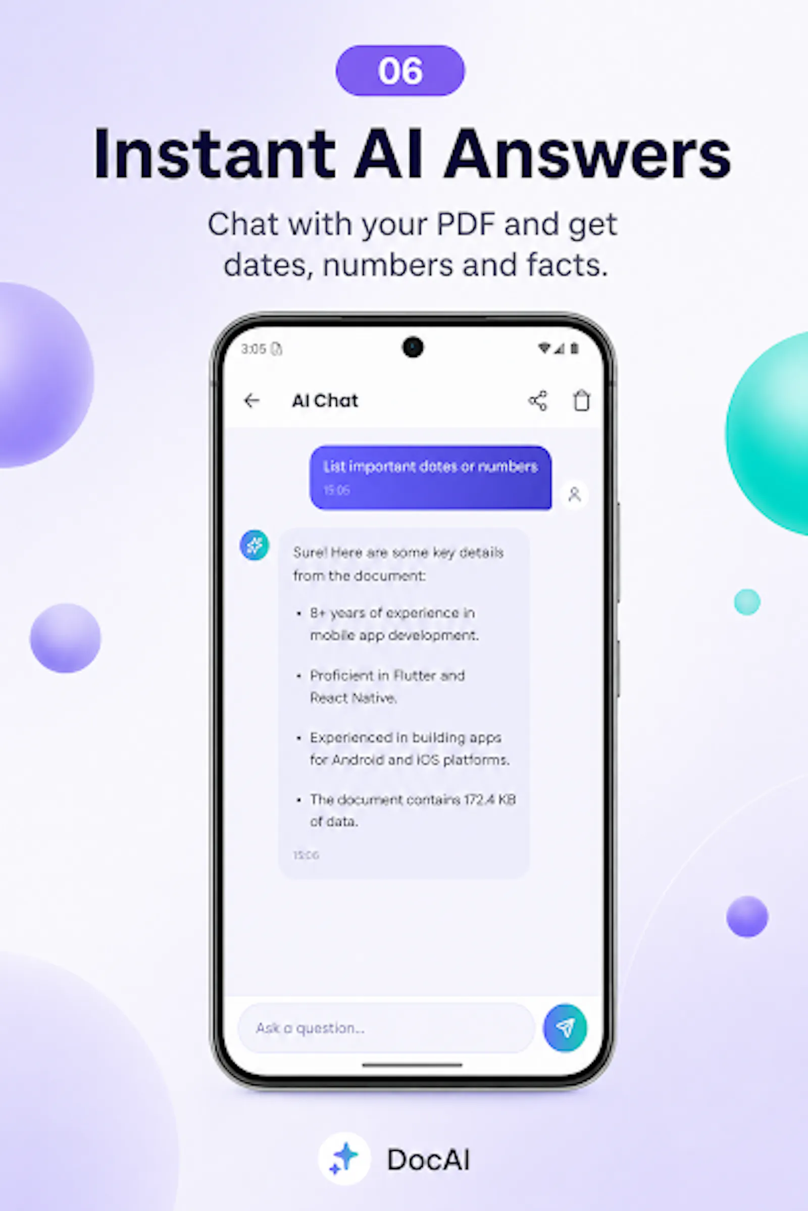 DocAI: PDF Summarizer & Chat screenshot 3