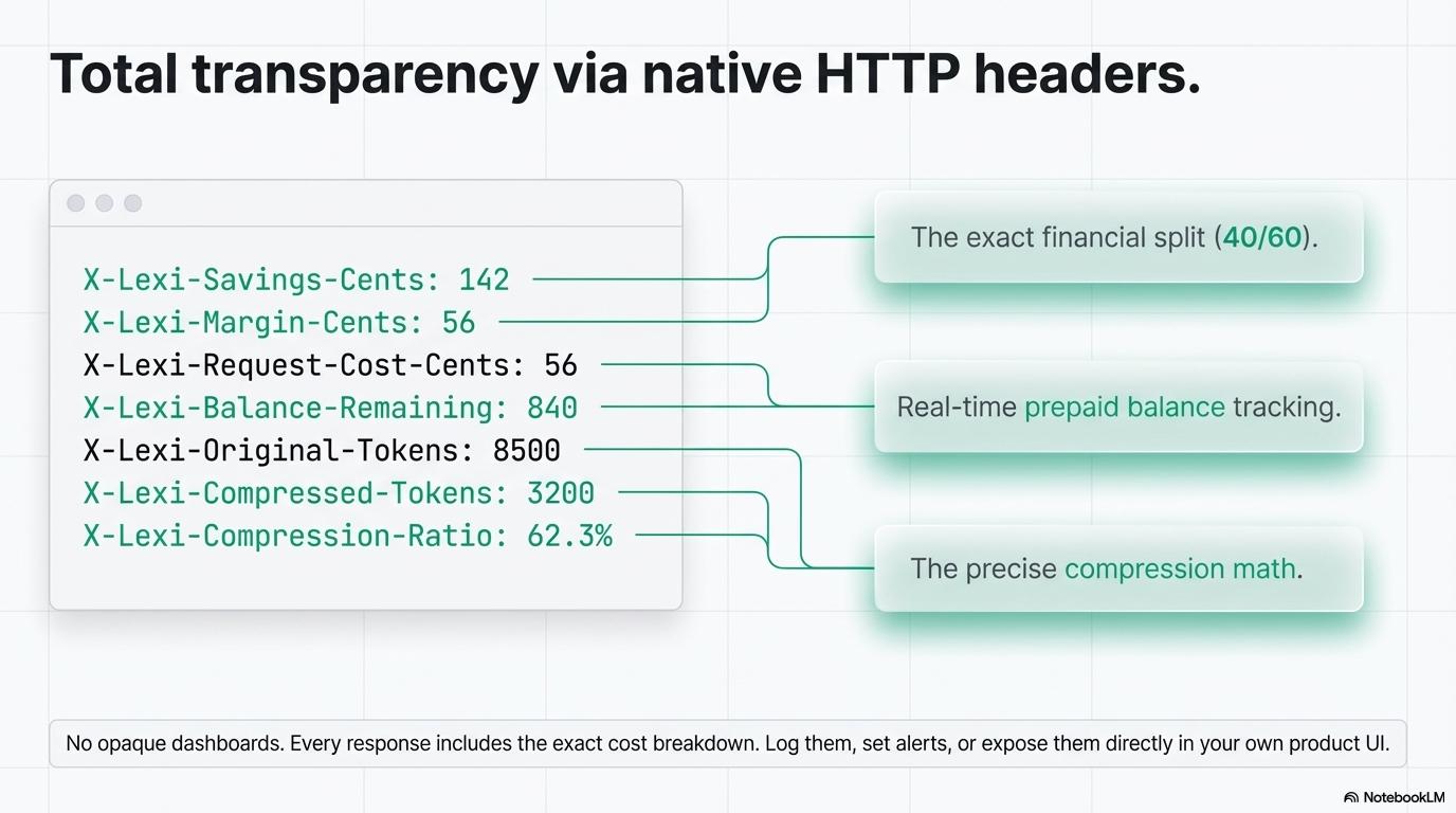 Lexi - Your AI API bill, but smaller gallery image