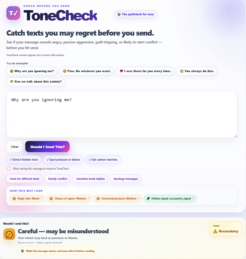 Tonecheck — Spellcheck for Tone gallery image