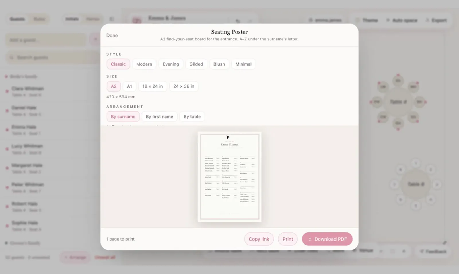 Wedding Charts screenshot 4