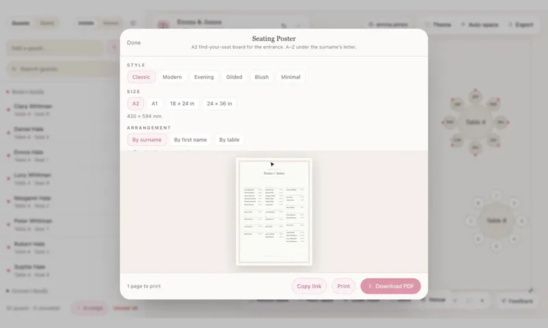 Wedding Charts screenshot 4