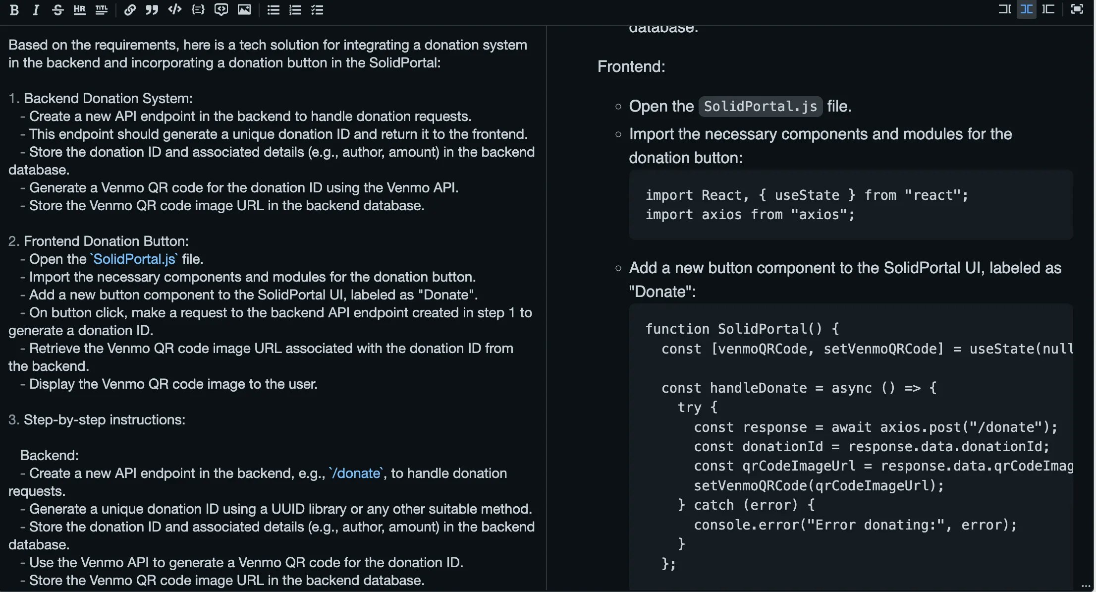 Média Solide - Discuter avec Repo: Obtenez le plan de code des projets spécifiques à l'utilisateur et PRD 2