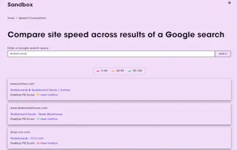 Site Speed Comparison Tool gallery image